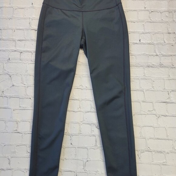 Athleta Crystal Chaturanga Polka Dot Leggings Reversible Black White High Size S - Picture 9 of 13